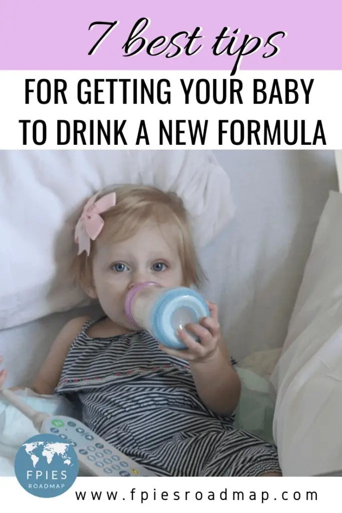 How to help a baby take new formula